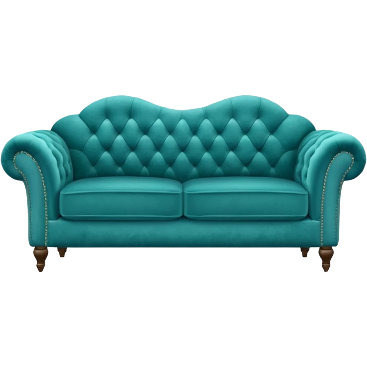 Teal couch emoji