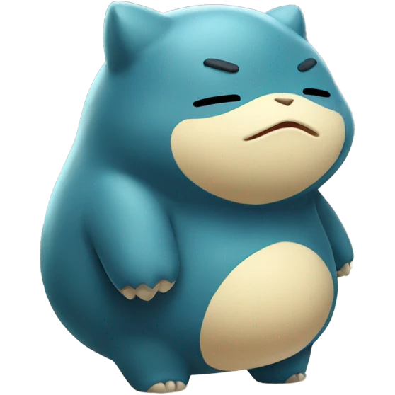 Cute snorlax emoji