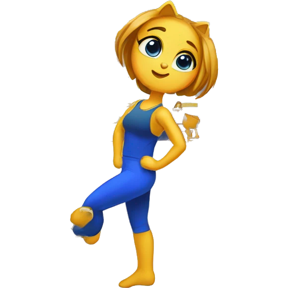 Kat in die gimnasium hou gewig emoji