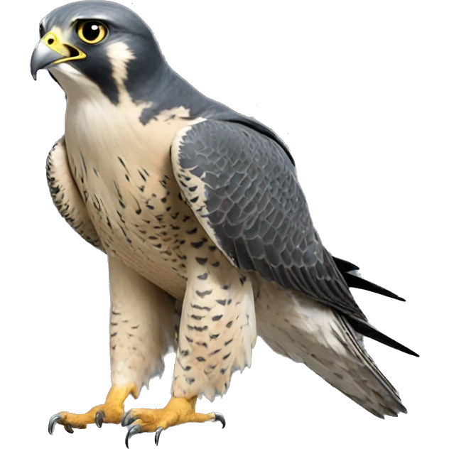 peregrine falcon with ht emoji