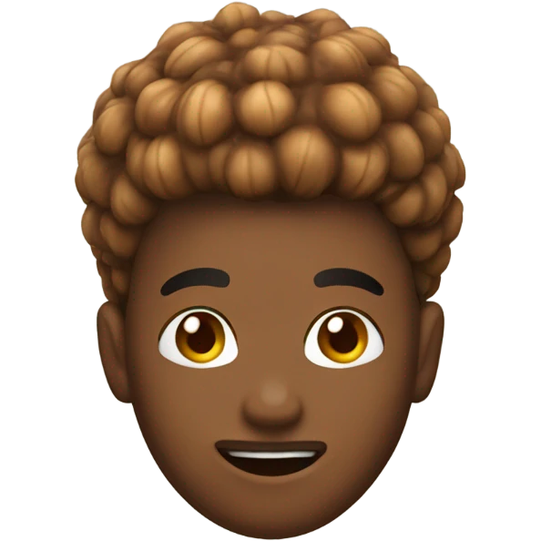 acorn hairstyle emoji