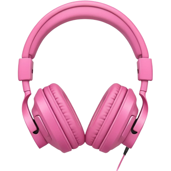 Pink Headphone other model emoji