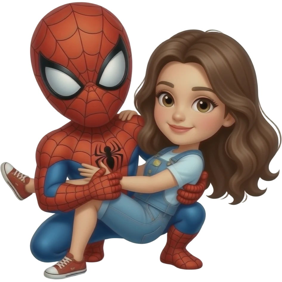 Spiderman save girlfriend emoji