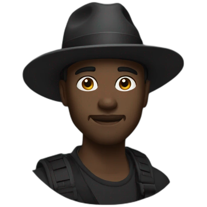 Colion noir emoji