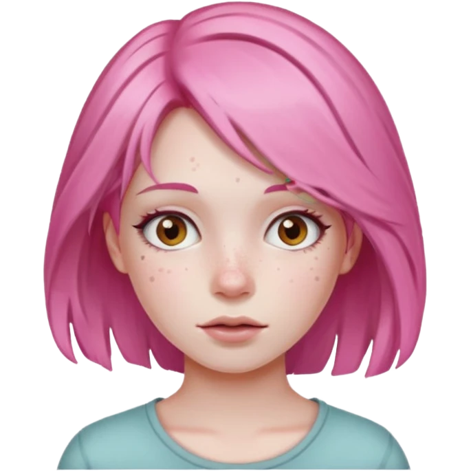 Bad girl pink emoji