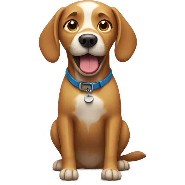 Drunk dog emoji