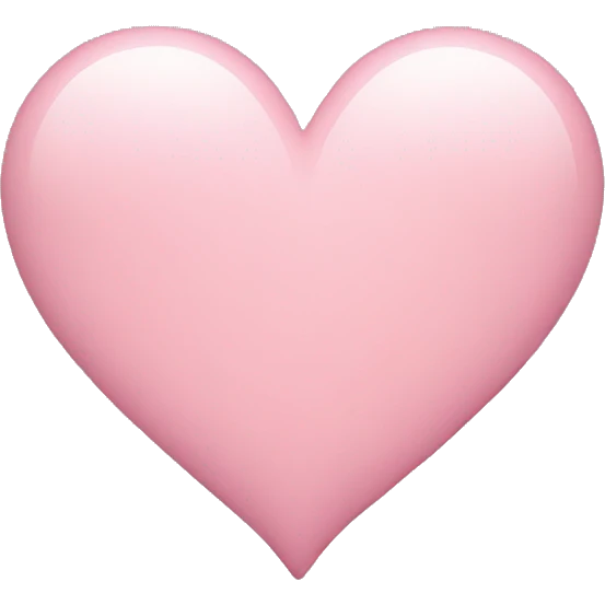 Light pink heart emoji