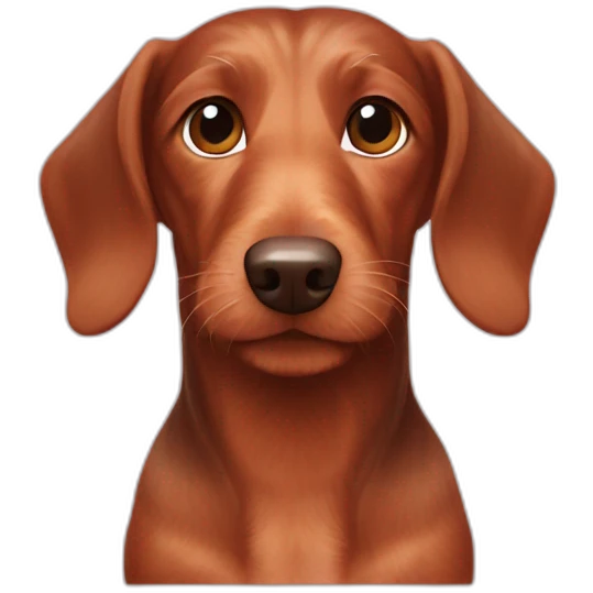 Dachshund wirehair red emoji