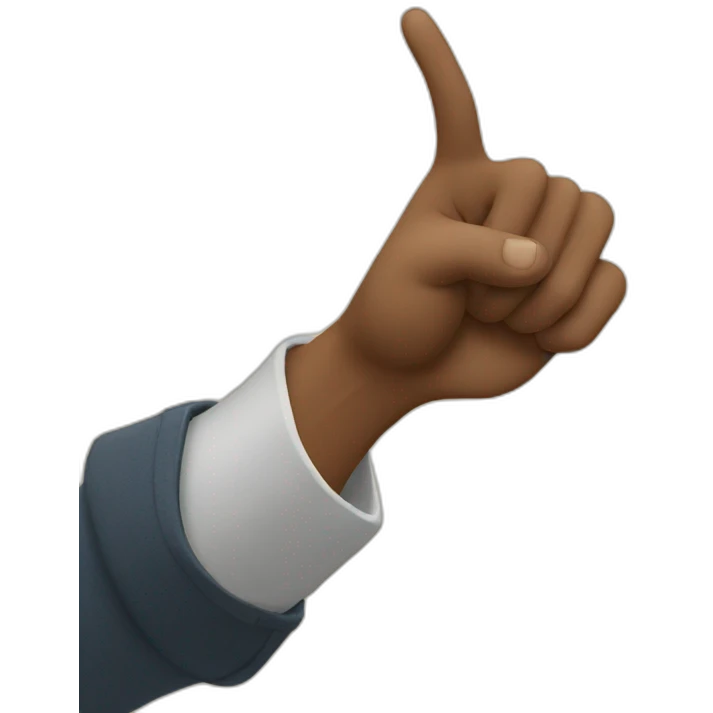 you finger pointing emoji