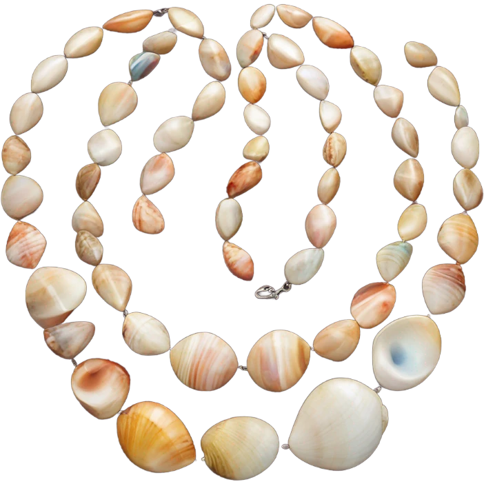 pula shell necklace  emoji