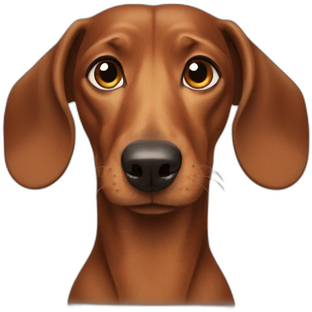 half man half dachshund emoji