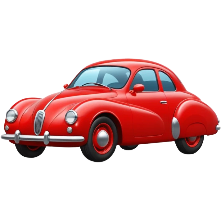 cartoon style red car emoji
