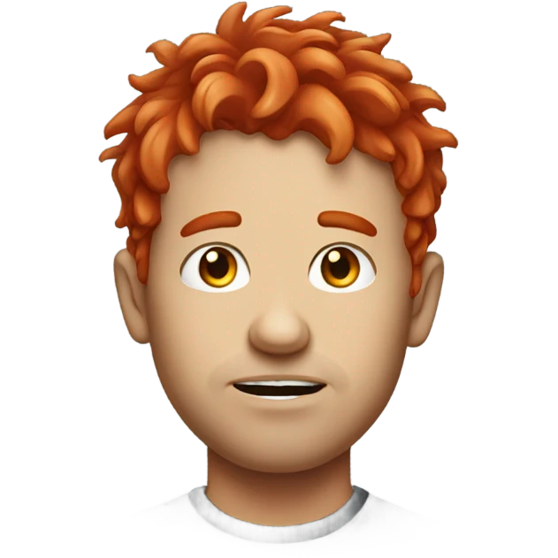 Ugly red head emoji