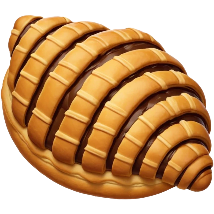 Chocolate crossaint emoji