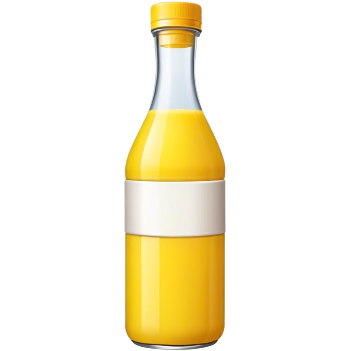 Yellow juice bottled emoji