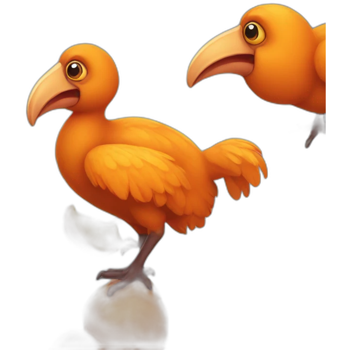 orange dodo bird emoji