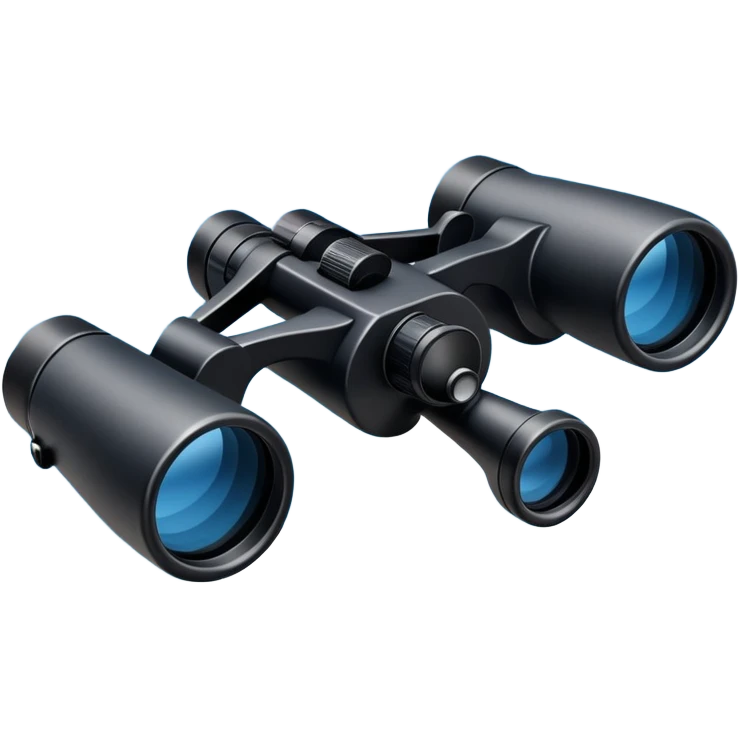 binoculars looking at the sky, blue emoji