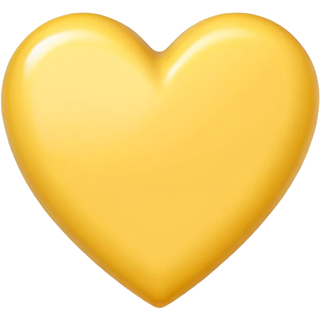 Butter yellow heart emoji