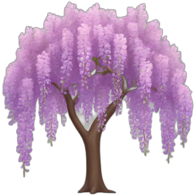 Pink wisteria tree emoji