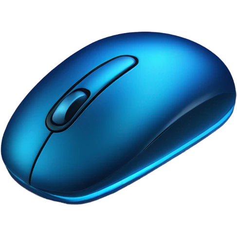 dark azure computer mouse emoji
