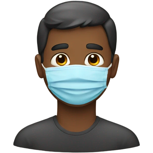 A dad with mask emoji
