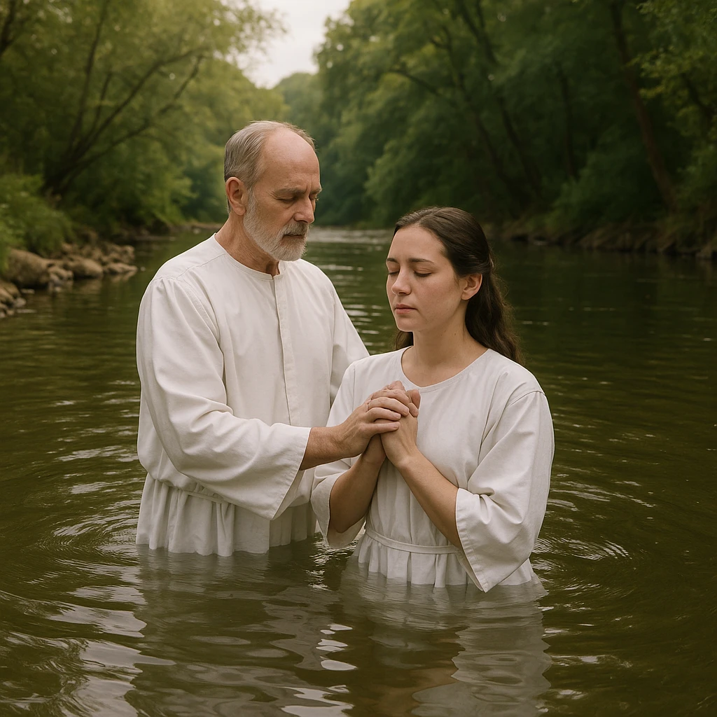 baptism in a river emoji
