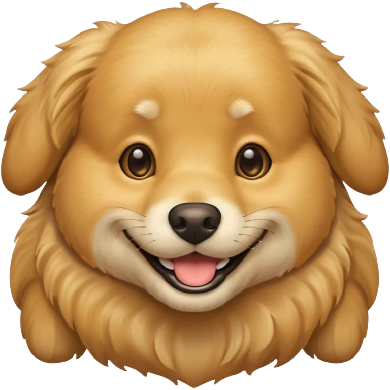Happy golden retriever  emoji