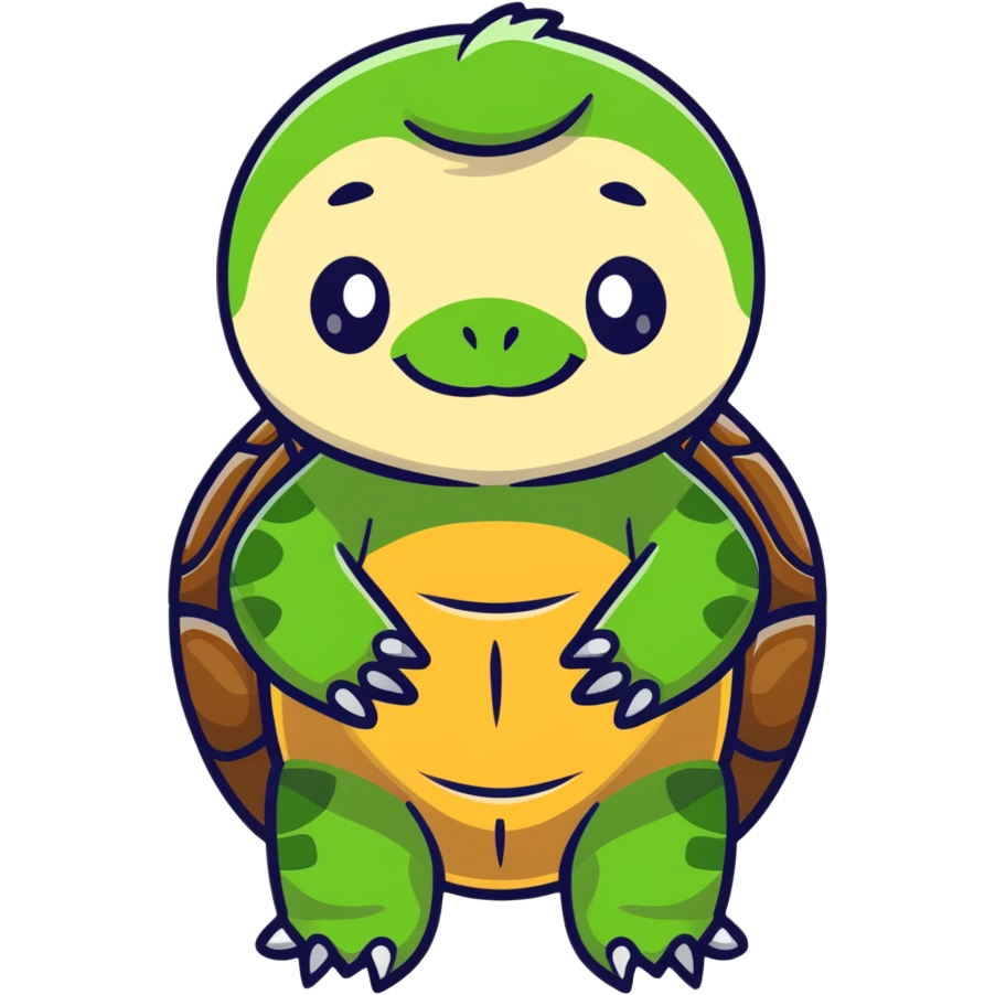 Turtle and Sloth mixed in  emoji