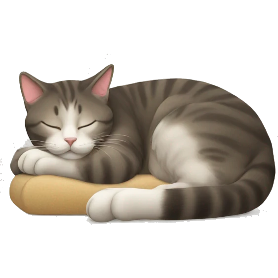 Cat sleeping  emoji
