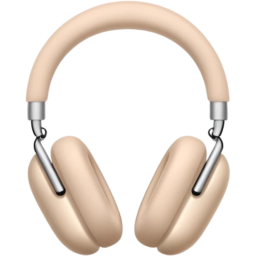 Airpods max light beige emoji