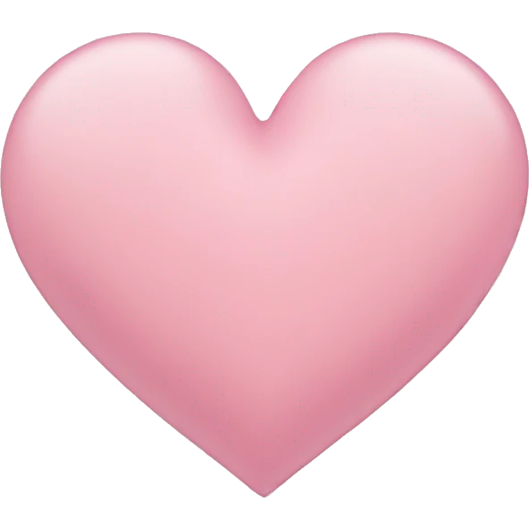 Soft pink heart emoji