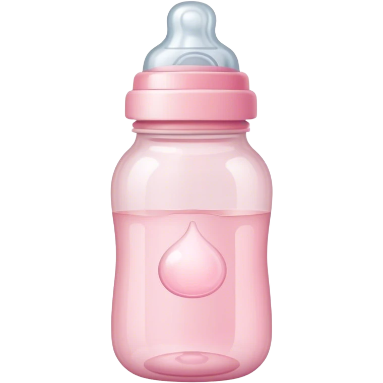 Light pink baby bottle emoji