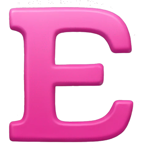 Pink app icon in the letter p emoji