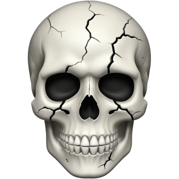 skull facial mask black and white emoji