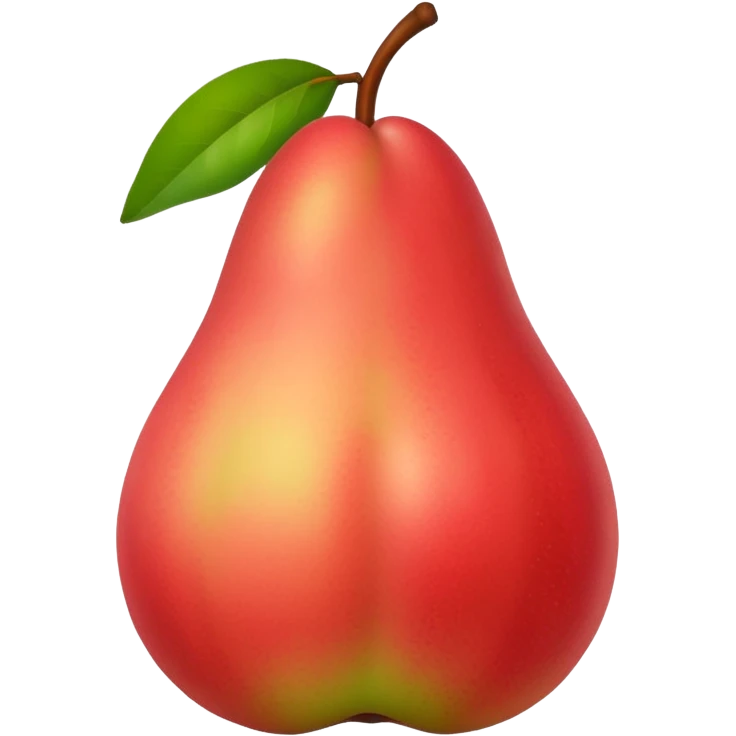 pear with red blush  emoji
