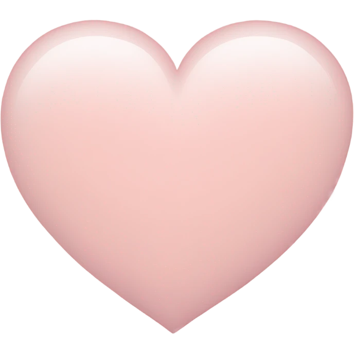 light pink heart  emoji