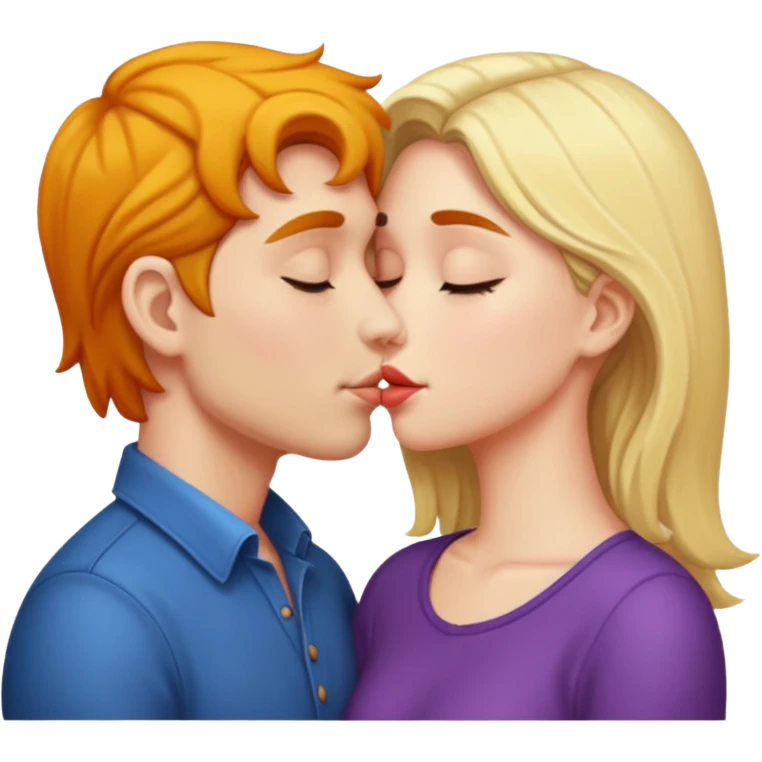 دو نفر درحال بوسه emoji