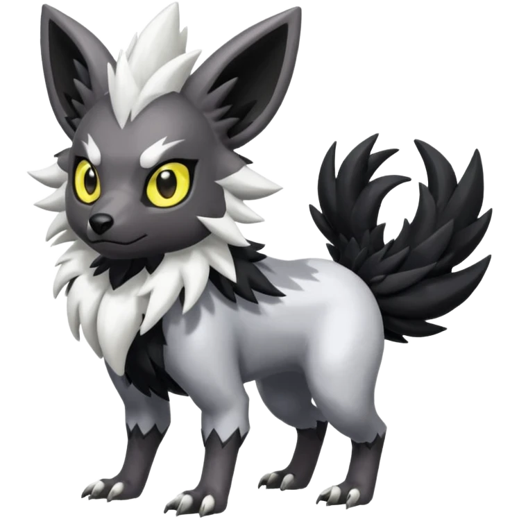 Shiny Zigzagoon-Absol-Trico-Hybrid (Full body) emoji