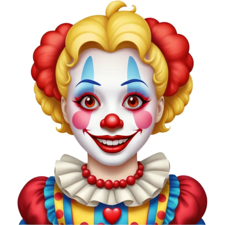 heartface clown emoji