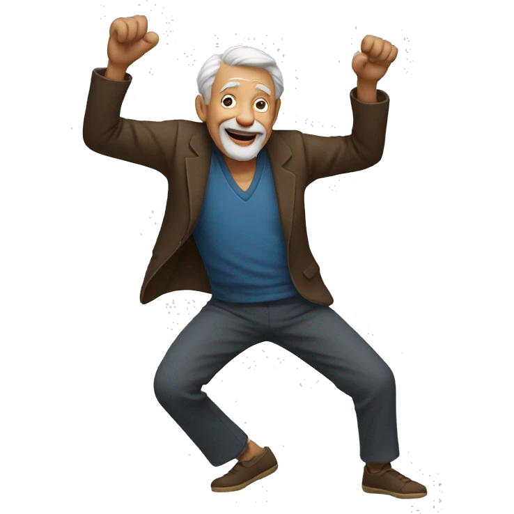 old man dancing emoji