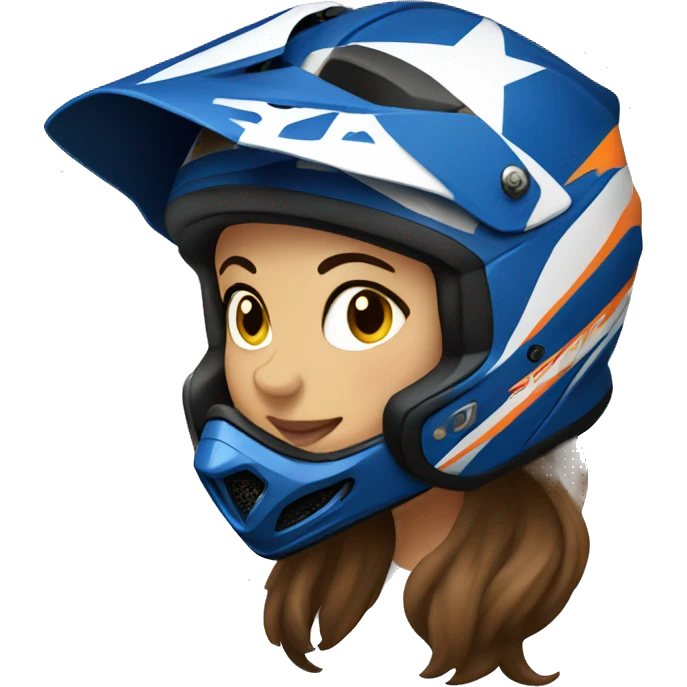 motocross women emoji