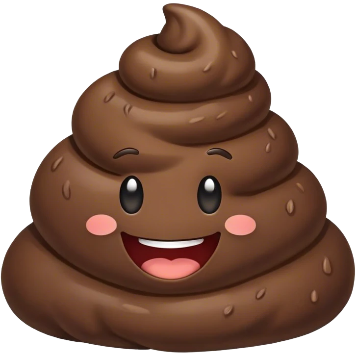 Poop with a smile emoji