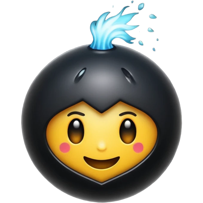Crie um emoji de uma bomba emoji