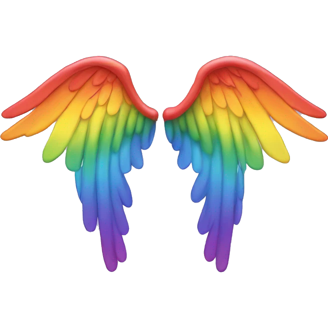 Rainbow,wing emoji