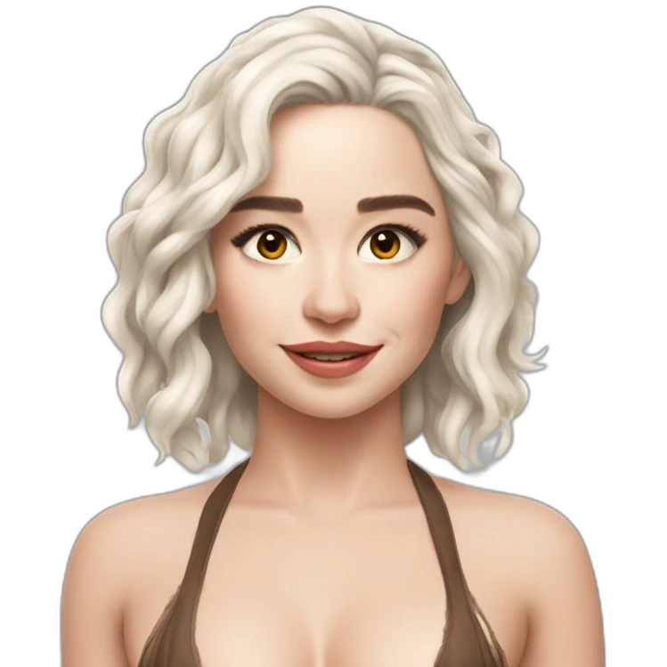 Emilia Clarke bikini emoji