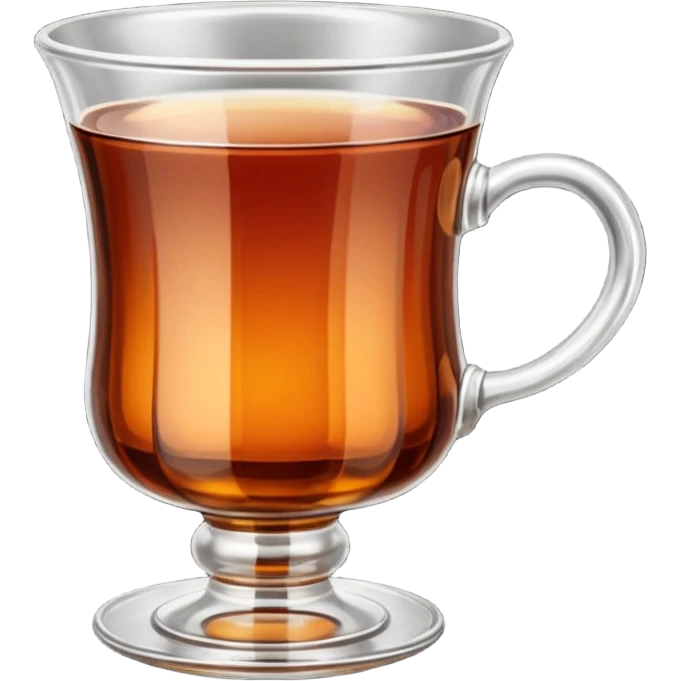 Klasik Çay bardağı ile türk çayı emoji