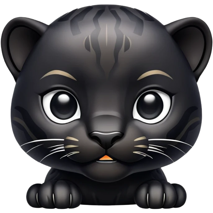Black panther cub emoji