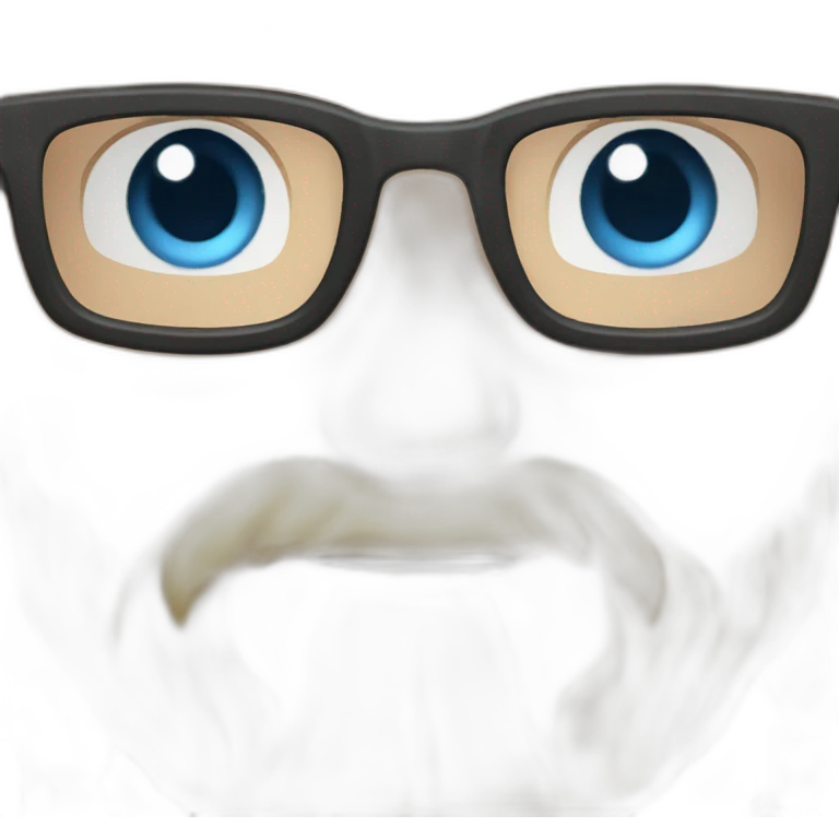 male blond glasses blue eyes beard emoji