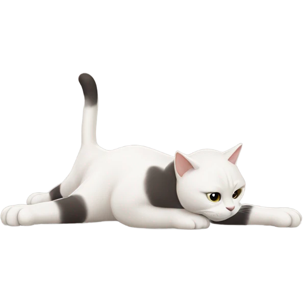 Cat doing pushups emoji
