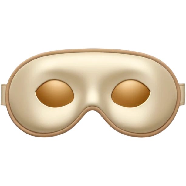 silk beige sleep mask emoji